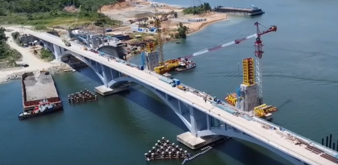 Pembangunan Jembatan Duplikat Bentang Pendek Pulau Balang IKN