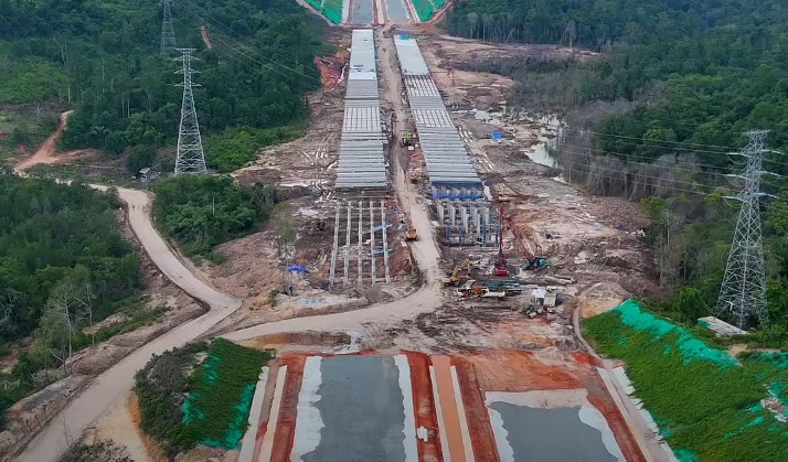 Pembangunan Tol IKN Segmen 3B KKT Kariangau SP. Tempadung