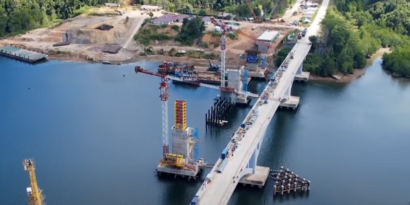 pembangunan Jembatan Pulau Balang Bentang IKN