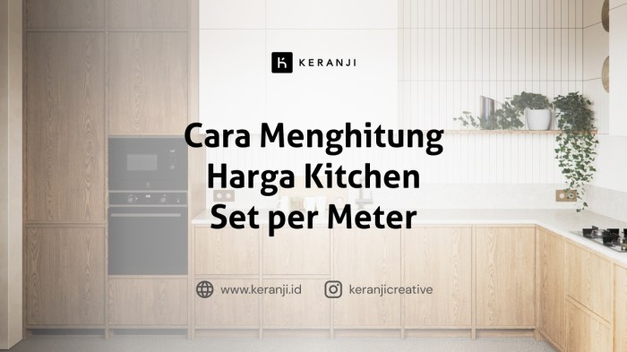 Harga pasang kitchen set per meter2