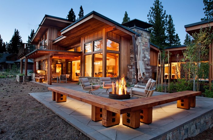 Contoh desain rumah kayu modern
