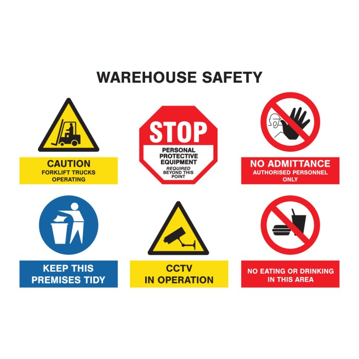 7 Simbol Rambu Larangan pada Area Gudang (Warehouse)