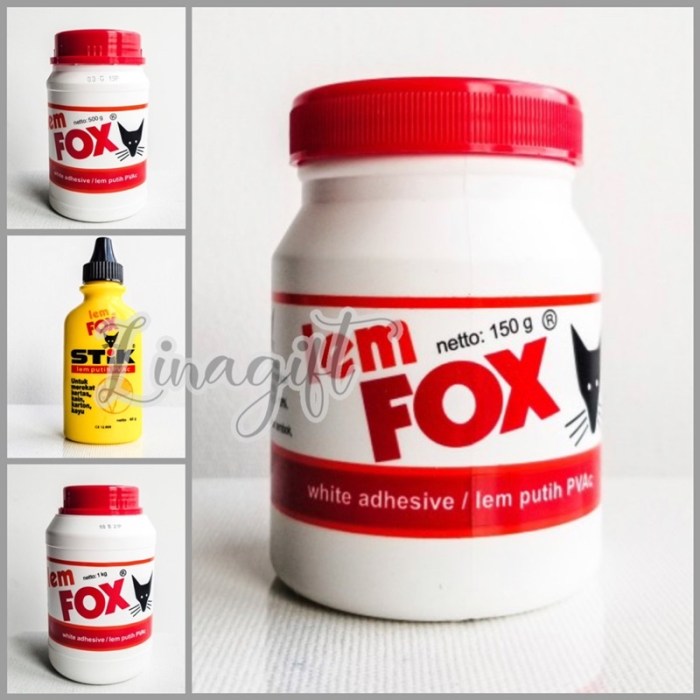 Harga lem putih fox