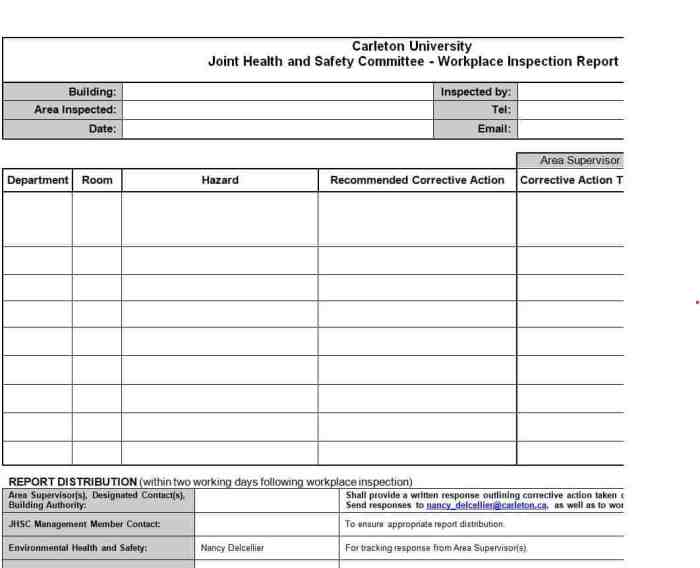 Contoh format laporan hasil inspeksi k3