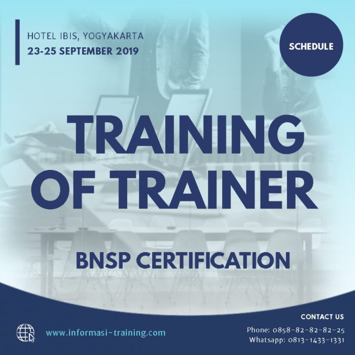 Refrensi Pelatihan Training of Trainer (ToT) BNSP