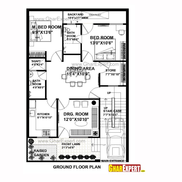 Denah rumah type 70/150