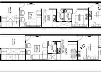 Denah rumah type 45 dan tampaknya