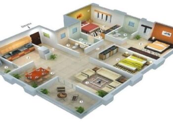 Denah rumah type 60 3 kamar dan tampaknya