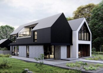 Denah rumah scandinavian