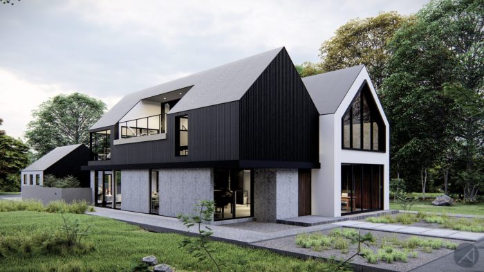 Denah rumah scandinavian