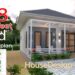 Denah rumah 6x8 3 kamar minimalis
