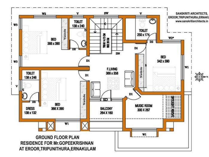 Denah rumah menurut asta kosala kosali