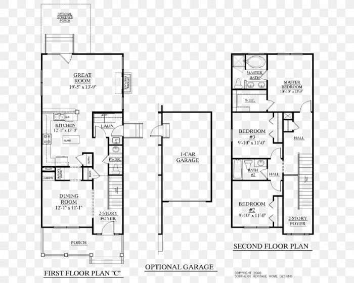 Denah rumah 9x12 memanjang ke belakang