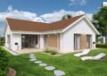 Denah rumah leter L