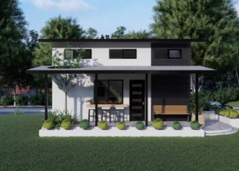 Denah kontrakan 3x7 minimalis