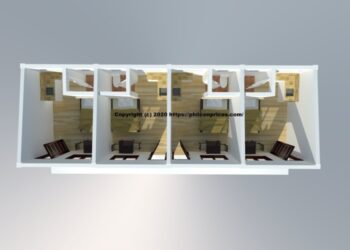 Inspirasi denah kost luas kamar 3x4