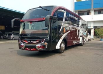 Denah kursi bus haryanto terbaru
