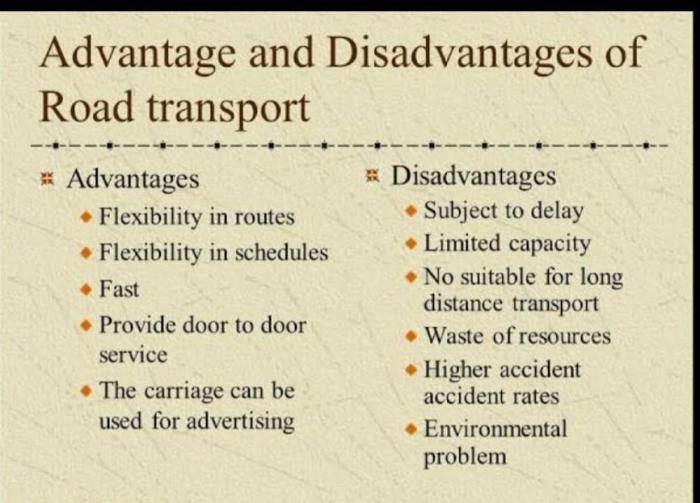 Keunggulan dan kelemahan angkutan