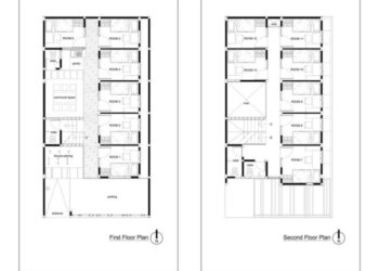 Denah kos kosan sederhana 1 lantai