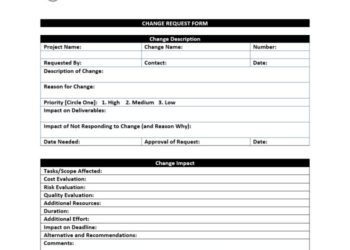 Formulir Permintaan Perubahan