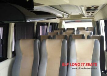 Denah kursi elf 17 seat