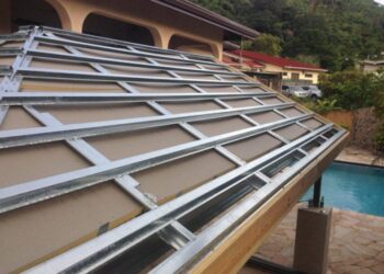 Metode pemasangan atap baja ringan miring