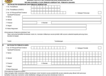 Contoh formulir daftar penyebaran dokumen k3