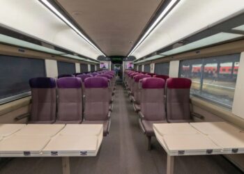 Denah kursi kereta eksekutif terbaru