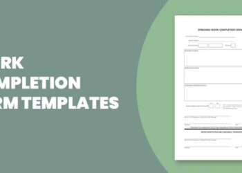 Formulir Berita Acara Penyelesaian Pekerjaan