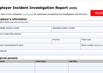 Contoh Formulir Laporan Penyelidikan Insiden