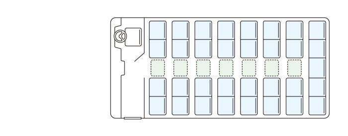 Denah kursi bus 30 seat