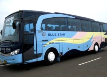 Denah kursi bus blue star terbaru