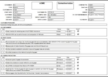 Formulir Permintaan Tindakan Perbaikan Dan Tindakan Pencegahan