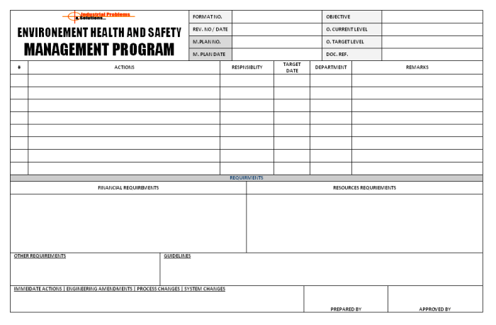 Contoh Formulir Monitoring Pencapaian Tujuan Dan Sasaran Strategis K3 Lingkungan