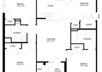 Denah kontrakan 3 kamar