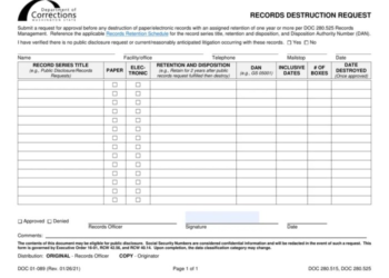 Formulir Daftar Penarikan Dan Pemusnahan Dokumen