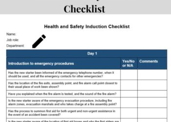 Contoh Formulir Safety Induction K3
