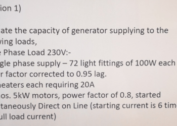 Cara menghitung kapasitas generator dari total kapasitas daya listrik yang dibutuhkan