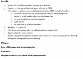 Formulir Monitoring Tindaklanjut Hasil Rapat Tinjauan Manajemen