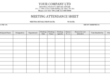 Contoh formulir daftar hadir pertemuanrapat k3