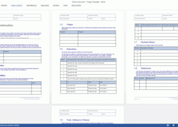 Instruksi Kerja masing-masing bagian/departemen