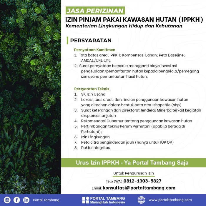 Cara Mengurus Izin Pinjam Pakai Kawasan Hutan (IPPKH) sektor Tambang