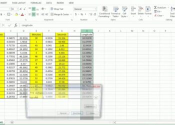 Cara Konversi Koordinat Decimal Degree ke DMS dengan Excel