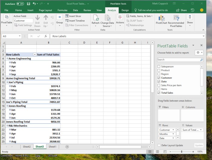 Membuat Pivot Table di Microsoft Excel