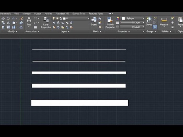 Cara menebalkan garis di autocad