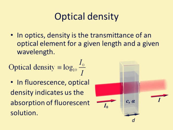 Optical density adalah