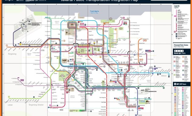 Peta Integrasi Transportasi Umum Jakarta