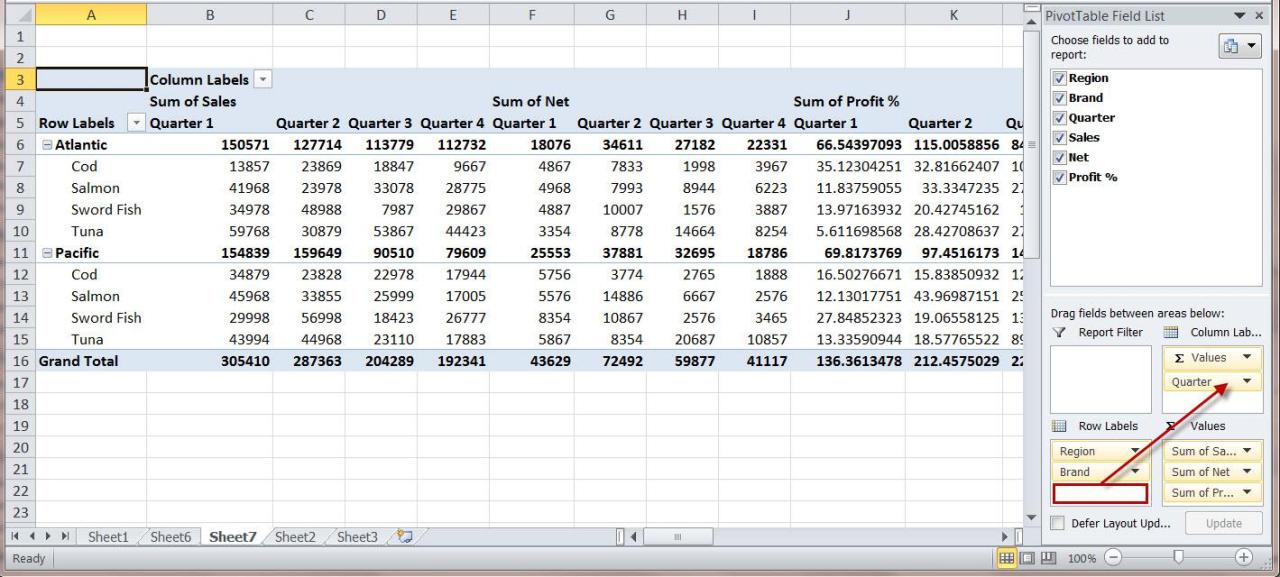 Membuat Pivot Table di Microsoft Excel