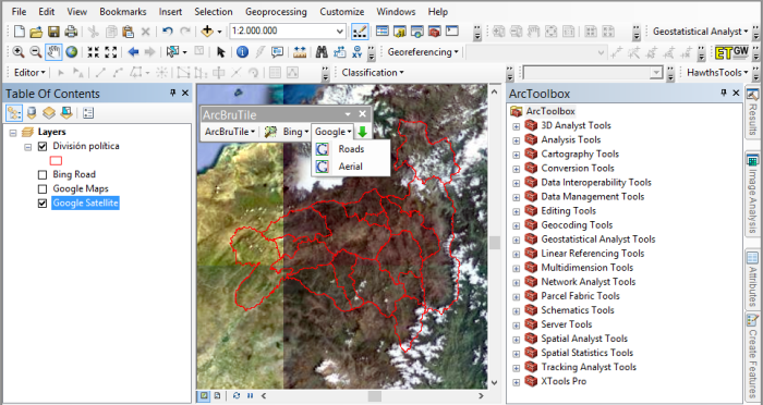 Cara Memperoleh Citra Satelit Google terbaru Resolusi Tinggi utk ArcGis