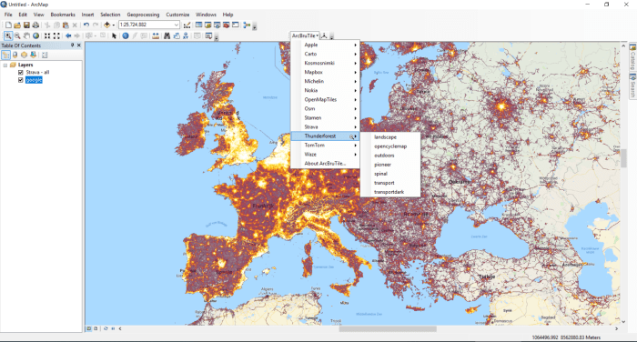 Perbandingan ArcBrutile vs Imagery ArcGIS